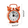Nordic Silent Quartz Alarm Clock  41 In Compact Metal Table Clock With Night Light Stand For Bedroo 24