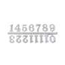 DIY Roman Numeral Wall Clock Numbers  079 In Removable Decorative Numerals Replacement Parts For Ho 7