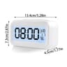 Digital Alarm Clock  Battery Operated LCD Desk Clock With Temperature Snooze Backlight  1224H Time  8