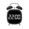 Super Loud Double Bell Alarm Clock  Heavy Sleeper Bedside Clock With 1224H LED Display  Night AntiD 7