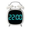 Super Loud Double Bell Alarm Clock  Heavy Sleeper Bedside Clock With 1224H LED Display  Night AntiD 9