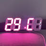 3D LED Digital Wall Clock  Colorful 1224H Time Display Modern Clock For Office Living Room Kitchen  9