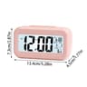 Battery Powered LCD Alarm Clock  Digital Desk Clock With 3 Alarms Temperature Date Week Snooze  Bac 7