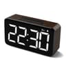 Wood Grain Digital Alarm Clock  LED Desk Clock With USB Charging 6Level Brightness Snooze  1224H Di 7