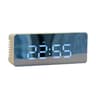 Small Digital Alarm Clock  Mirror LED Large Display With Adjustable Brightness Snooze Temperature   6