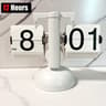 Retro Flip Page Clock  Automatic 12H 24H Mechanical Desk Clock For Home Bedroom Office Desktop Deco 7