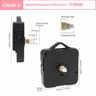 Silent Quartz Wall Clock Mechanism  Accurate Sweep Movement With Hands For DIY Clock Repair Replace 10