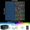 RGB Smart Curtain Lights  256400 LED Music Sync App  Remote Controlled Backdrop Lights For Parties  6