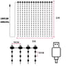 Smart RGB Curtain Lights  App Controlled Music Sync LED Display Lights With DIY Animations For Chri 10
