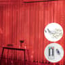 10 Ft LED Curtain String Lights  USB Remote Fairy Waterfall Lights With 8 Modes For Weddings Christ 9