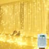 LED Curtain String Lights  Battery Powered Fairy Lights For Wedding Ramadan Eid Valentines Day Home 7