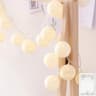Cotton Ball String Lights  102040LEDs USB Battery Fairy Lights For Christmas Wedding Party  Home De 9