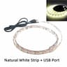 5V USB LED Strip Lights  Flexible Warm White Waterproof Tape For TV Desk Shelf Cabinet  Home Decor  10