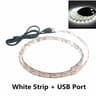 5V USB LED Strip Lights  Flexible Warm White Waterproof Tape For TV Desk Shelf Cabinet  Home Decor  17