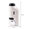 Kids Handheld Microscope Kit  60X120X Pocket Science Microscope With LED Light  Phone Viewing For S 8