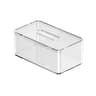Clear Tissue Box Holder  Refillable Plastic Tissue And Dryer Sheet Dispenser For Organized Tables D 6