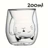 Cute Cat Glass Mug  DoubleWalled HeatResistant Coffee And Milk Cup For Cozy Sips Home Drinkware And 6
