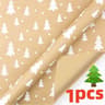 Christmas Gift Wrapping Paper  169 X 590 In Roll With Snowflake And Tree Patterns For Festive Holid 10