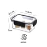 Clear Refrigerator Storage Boxes  Sealed PET Food Containers In 3 Sizes For Neat Fruit Vegetables A 6