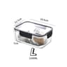 Clear Refrigerator Storage Boxes  Sealed PET Food Containers In 3 Sizes For Neat Fruit Vegetables A 8