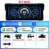 Motorcycle CarPlay Display  581 In Wireless Android Auto Navigation Monitor With IPX7  Available 4K 6