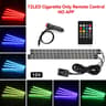 Car RGB Interior Lights  LED Footwell Strips With Music Mode Brightness Control  USB Or 12V Plug Fo 17