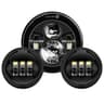 Motorcycle LED Headlight Kit  7 In HighLow Beam Headlamp With 45 In Fog Lights  Mounting Ring For T 12