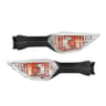 Motorcycle Turn Signal Lights  12V Replacement Blinkers With Clear Or Smoke Lenses For Compatible F 6