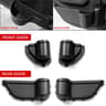 Car Door Storage Tray  Black ABS Organizer With NoAdhesive Insert Fit For Cups Keys And Compact Int 6
