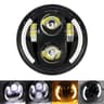 575 In Round LED Headlight  Black Replacement Headlamp For Compatible Motorcycle Housings  Classic  8