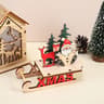 Christmas Wooden Sleigh Decoration  Santa Snowman  Elk Designs For Merry Home Displays DIY Styling  6