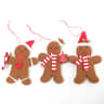 Gingerbread Man Christmas Dolls  3pcs Plush Ornaments For Tree Hanging Festive Table Displays  Cute 6