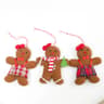 Gingerbread Man Christmas Dolls  3pcs Plush Ornaments For Tree Hanging Festive Table Displays  Cute 7