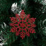 Christmas Snowflake Ornaments  9pcs Gold Or Red Shining Hanging Decorations For Festive Trees DIY C 7