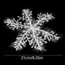 Christmas Snowflake Ornaments  9pcs Gold Or Red Shining Hanging Decorations For Festive Trees DIY C 12