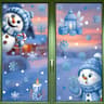 Christmas Window Clings  2pcs Reusable PVC Static Stickers With Santa Snowman  Snowflakes For Festi 7