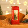 Christmas Phone Booth Light  Santa Claus  Snowman Designs For Festive Window Scenes Holiday Home Di 6