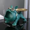 Bulldog Statue Storage Box  Resin Dog Figurine Organizer For Keys Phones Remotes  Candy With Decora 7