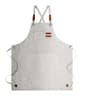 Canvas Kitchen Apron  Oilproof Waterproof Cooking  Work Apron With Tool Pockets For Men Women Cafes 9