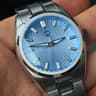 Mens Quartz Watch  VH31 Sweep Seconds Guilloche Dial And Sapphire Crystal With Blue Lume And 328ft  7