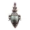 Water Drop Crystal Pendulum  Natural Amethyst Rose Quartz  Onyx Pendant With Antique Style For Dows