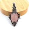 Water Drop Crystal Pendulum  Natural Amethyst Rose Quartz  Onyx Pendant With Antique Style For Dows
