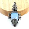 Water Drop Crystal Pendulum  Natural Amethyst Rose Quartz  Onyx Pendant With Antique Style For Dows