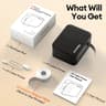 Mini Thermal Label Printer  A1 Bluetooth Inkless Sticker Maker With 160 Labels  Rechargeable Batter 6
