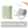 Mini Bluetooth Label Printer  D110 Inkless Pocket Sticker Maker With Auto Calibration For Home Stor