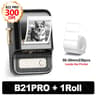 Wireless Label Printer  B21 Pro 300 DPI Red  Black Thermal Printing With Bluetooth  USB For Shop Ta 10