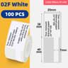 Thermal Label Refill  White Stickers For B1 B21  B3S Label Printers Ideal For Holiday Gift Tags  Ho