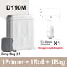 Mini Label Printer  D110M Bluetooth Inkless Sticker Maker With Auto Paper Rewind For Home Office  S