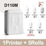 Mini Label Printer  D110M Bluetooth Inkless Sticker Maker With Auto Paper Rewind For Home Office  S