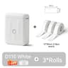 Mini Label Printer  D110 Bluetooth Thermal Sticker Maker With White Label Roll For Home Storage Sch
